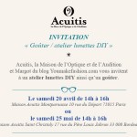 Atelier DIY (lunettes) pour Acuitis